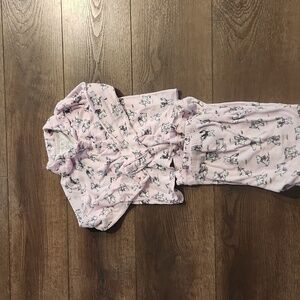 Laura Ashley Girls Scottie Dog Hacci Pajama Set SZ6